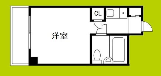 ヴィラース旭(ワンルーム/4階)の間取り写真
