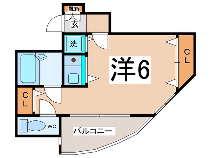 エストポワール堀江(ワンルーム/8階)の間取り写真