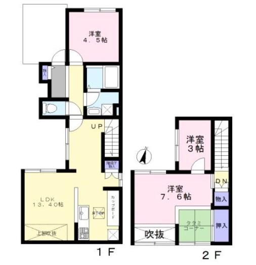 森田屋石亭 楓(3LDK/1階)の間取り写真