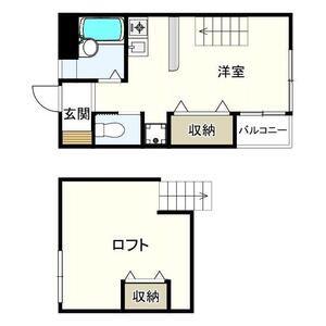 I・S COURT(1K/6階)の間取り写真
