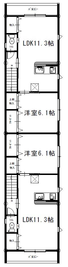 フローリッシュIII(1LDK/1階)の間取り写真