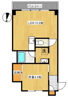 ロイヤルアヴェニュー碑文谷 3階(1LDK/3階)の間取り写真