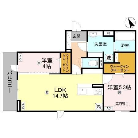 FT.RECOLTE(2LDK/2階)の間取り写真