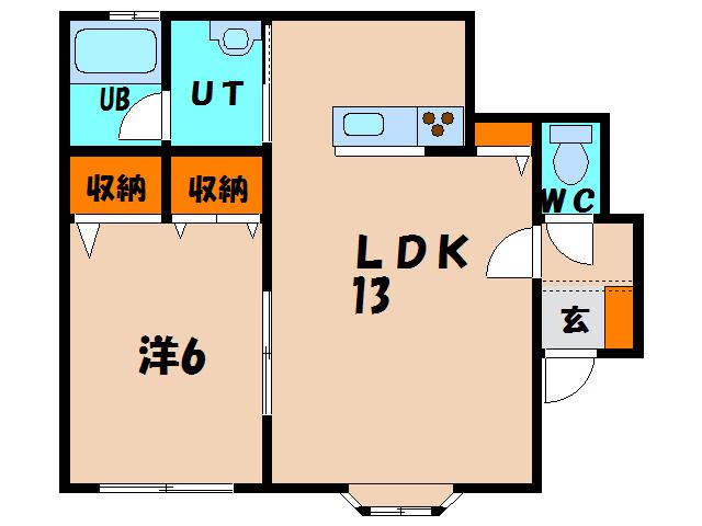 グレイス昭和(1LDK/1階)の間取り写真