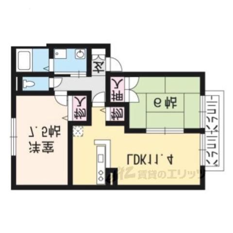 セジュールRS(2LDK/2階)の間取り写真