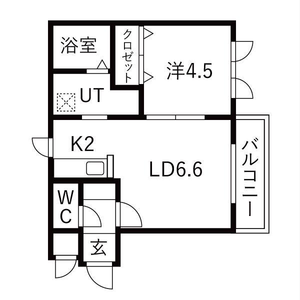 FORTRESS N18 フォートレス(1LDK/3階)の間取り写真