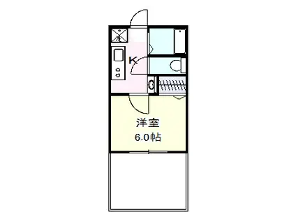 シャトレ荻窪(1K/1階)の間取り写真