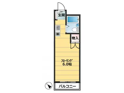 ソアール高島平(ワンルーム/3階)の間取り写真