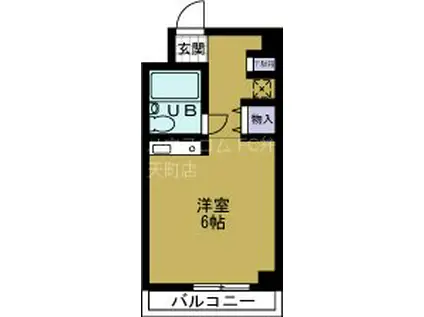 ベルメゾン朝潮橋(ワンルーム/5階)の間取り写真