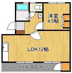 マイネツインマー(1LDK/3階)の間取り写真