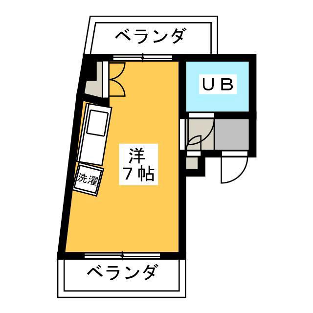 日神パレス上石神井(ワンルーム/3階)の間取り写真