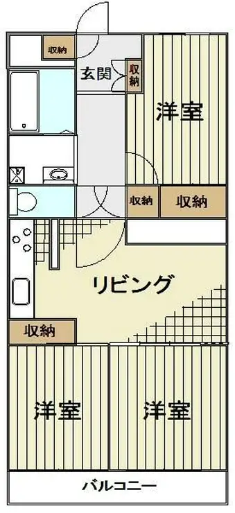 豊洲ハイライズ 7階階 間取り