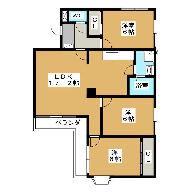 Eパルマンション(2SLDK/1階)の間取り写真