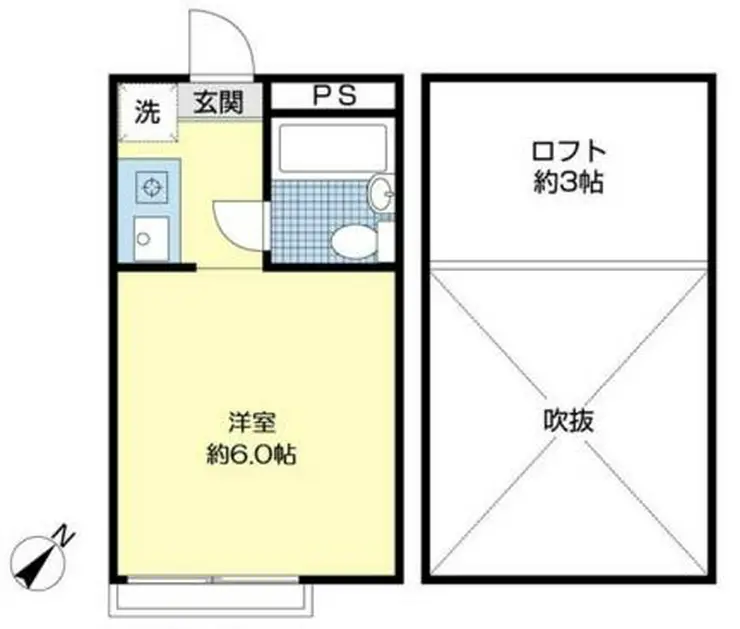 シャンブルドットつつじヶ丘 2階階 間取り
