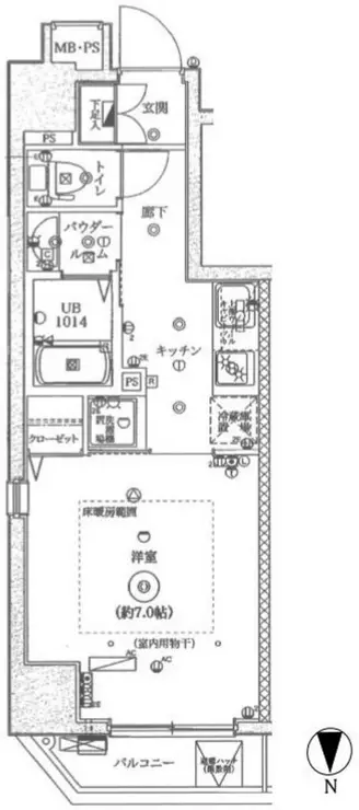フェルクルールプレスト文京湯島 2階階 間取り