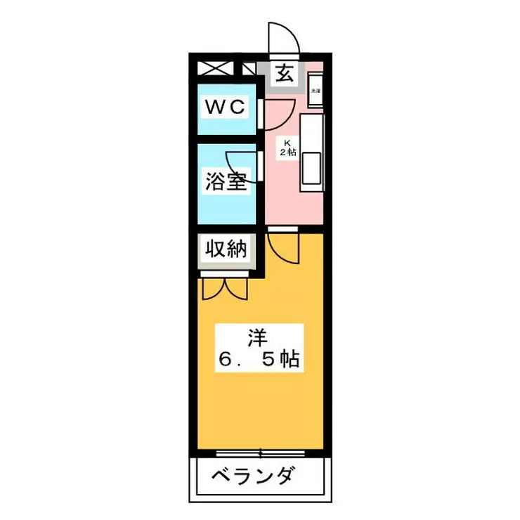 サンフェリカ八王子 1階階 間取り