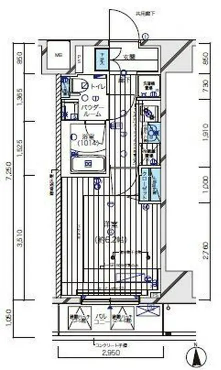 メインステージ北千住V 4階階 間取り