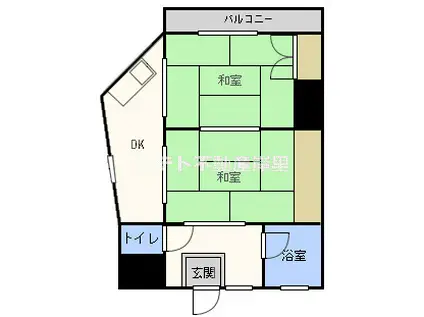 エイトビル岸里(2K/3階)の間取り写真