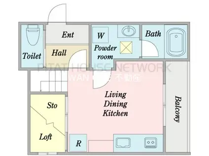 MAISON DE GALLERY KICHIEMON(1K/1階)の間取り写真