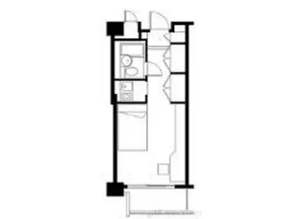 ビエラコート高槻(ワンルーム/4階)の間取り写真