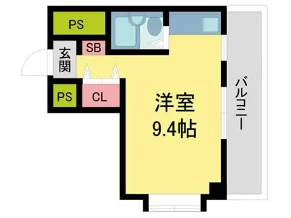 キングコーポラスII(ワンルーム/1階)の間取り写真