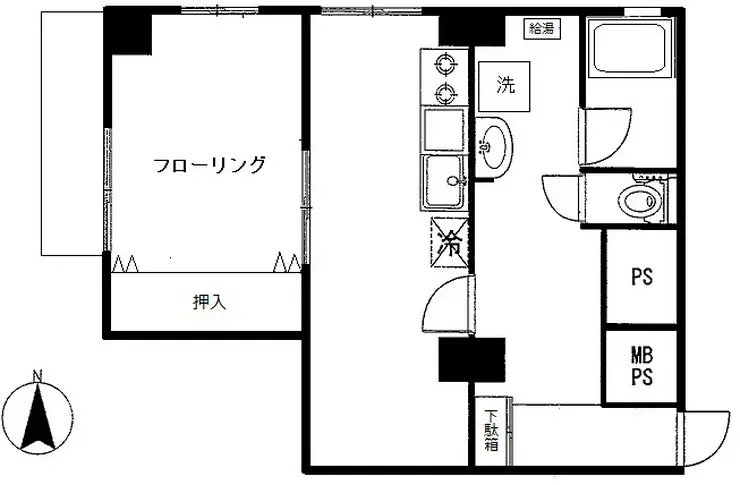 麻布永坂レジデンス 5階階 間取り