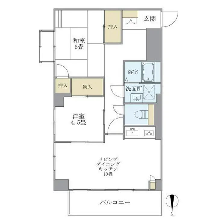 東建小石川マンション 6階階 間取り