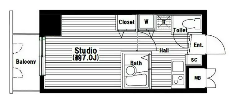 グランド・ガーラ渋谷 4階階 間取り