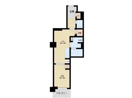 パレステージ文京江戸川橋(1LDK/5階)の間取り写真