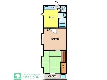 ルーセントヒルズ(2DK/3階)の間取り写真