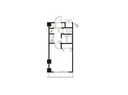 カーサスプレンディッド学芸大学(1K/3階)の間取り写真