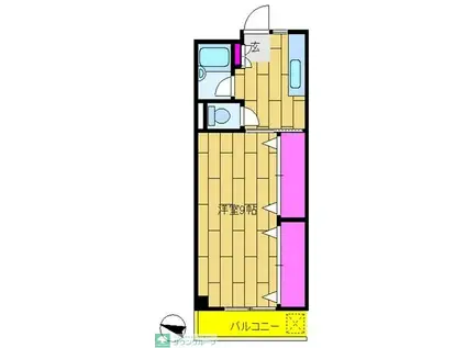 久我山ロータリーマンション(1K/2階)の間取り写真