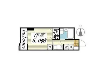 メゾン・ド・アージュ(ワンルーム/5階)の間取り写真