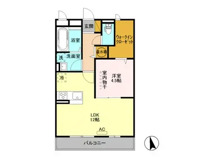 エミネンス B203(1LDK/2階)の間取り写真