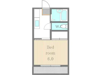 ルミエール泉(1K/1階)の間取り写真