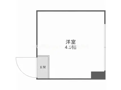 メゾン千里山(ワンルーム/4階)の間取り写真