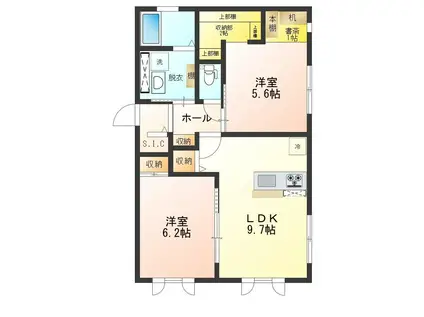 NEO816III(2DK/1階)の間取り写真