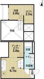 セジョリシュシュ(1DK/1階)の間取り写真