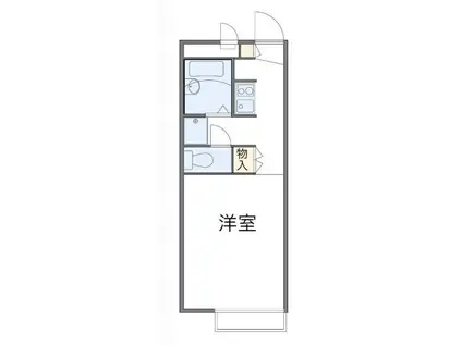 メルベーユ(1K/2階)の間取り写真