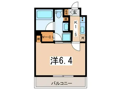 SYNEX HIGASHI-KANAGAWA(1K/2階)の間取り写真