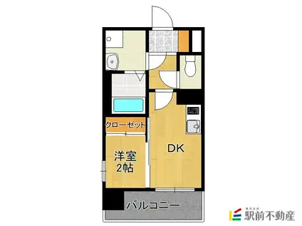 MODERN PALAZZO 大濠スクエア(1K/6階)の間取り写真