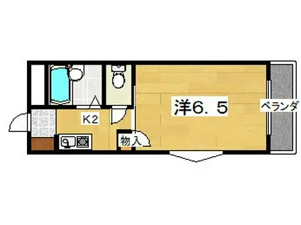 サンコスモ交北(1K/2階)の間取り写真