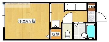 ディアスダンディ(1K/1階)の間取り写真