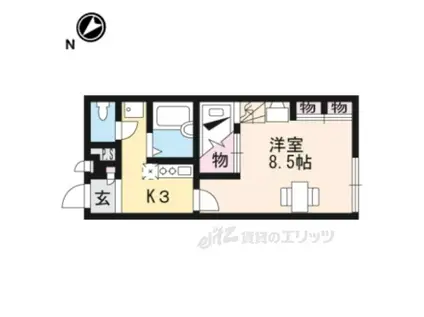 レオパレス 三康(1K/2階)の間取り写真