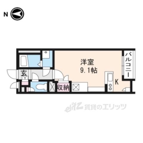 レオネクストノーム(ワンルーム/2階)の間取り写真