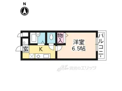 パラシオグランデ(1K/2階)の間取り写真