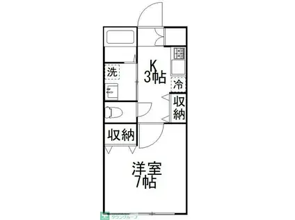 MI CASA BELLA(1K/3階)の間取り写真