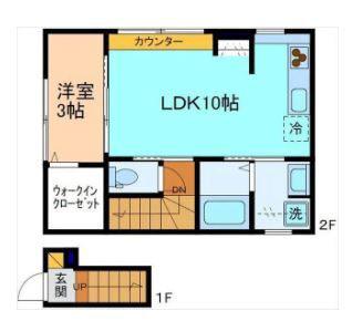 INTEGRAL SFIDA(1LDK/2階)の間取り写真