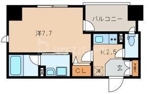 ALVINESS KEI(1K/7階)の間取り写真