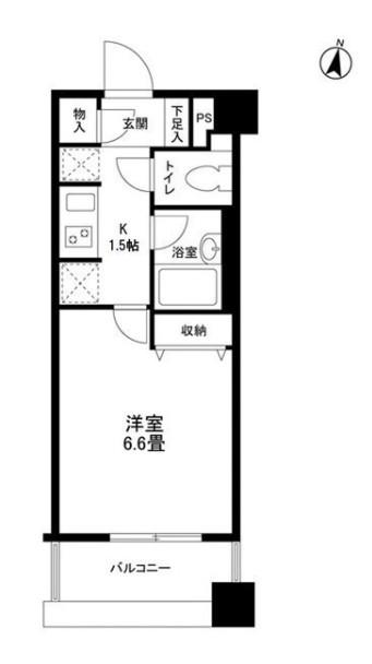 ネオマイム文京音羽(1K/3階)の間取り写真